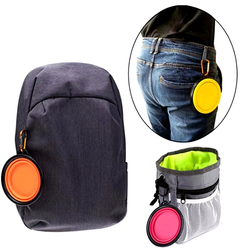 Pet Dog Bowl Collapsible Dog Water Bottle Portable Dogs Food Container Puppy Feeder Outdoor Travel Camping Dog Accessories