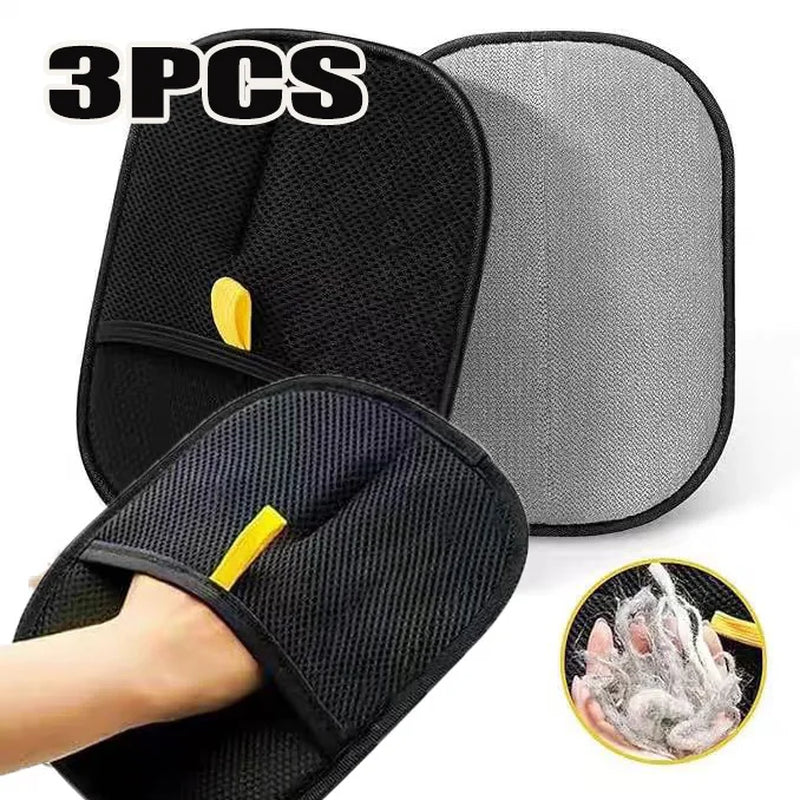 Revolutionary Pet Hair Cleaning Gloves - Double-Sided Beauty Tool for Effortless Pet Care!