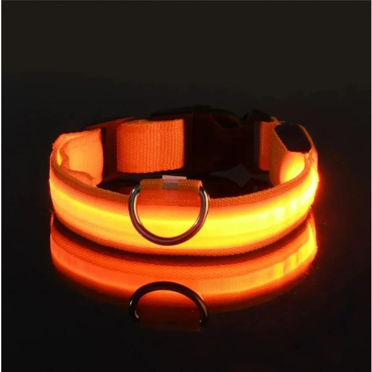 Light up LED Pet Dog Collar Safety Night Walking Flashing Glow in the Dark LED Pet Dog Battery Collar Small Medium Large Dog