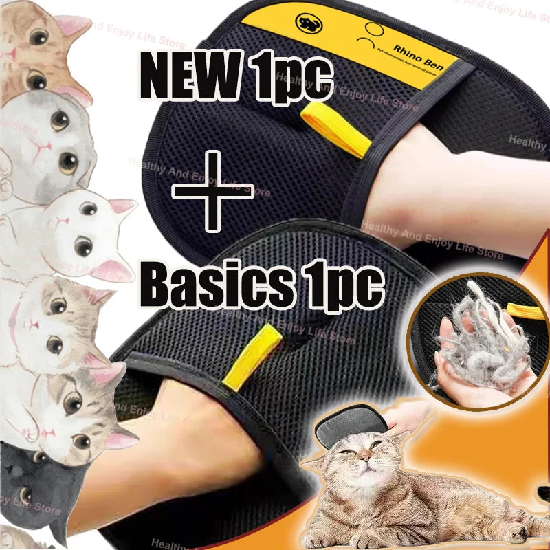 Revolutionary Pet Hair Cleaning Gloves - Double-Sided Beauty Tool for Effortless Pet Care!