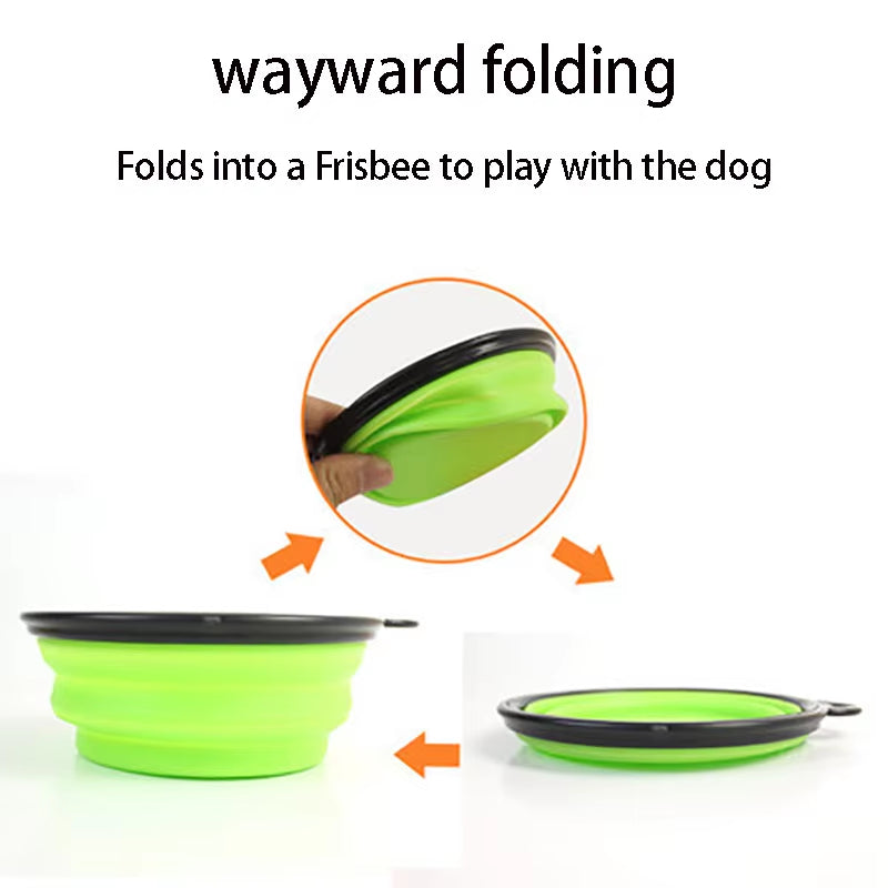 Pet Dog Bowl Collapsible Dog Water Bottle Portable Dogs Food Container Puppy Feeder Outdoor Travel Camping Dog Accessories